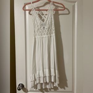 White Flowy Dress